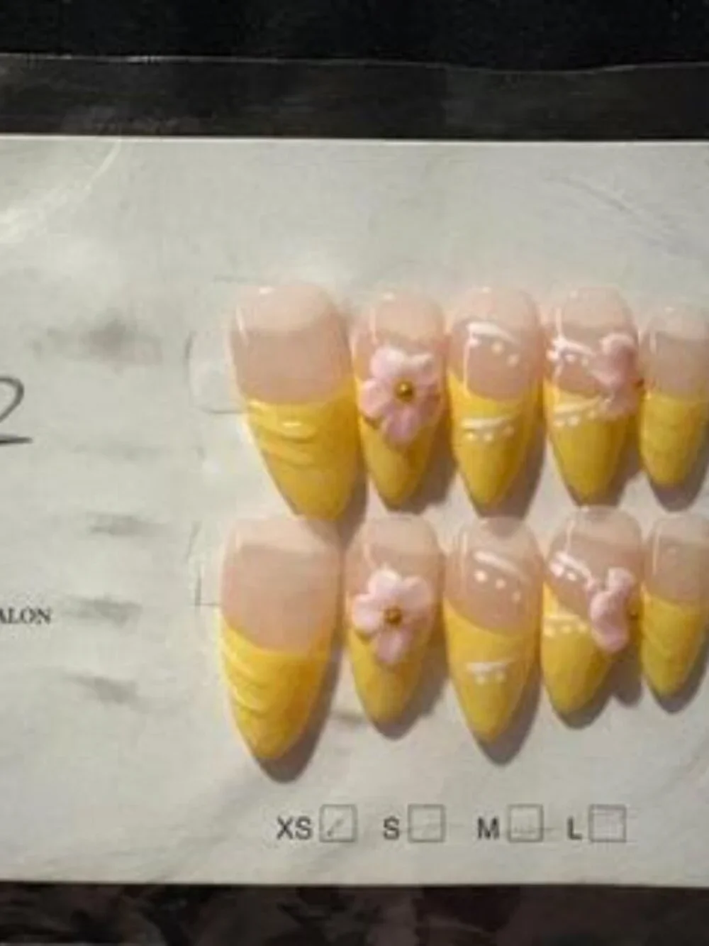 Lot of 8 Adult Size Press On Nails